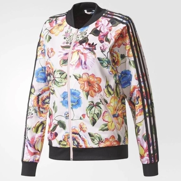 adidas Jackets & Blazers - Adidas floral jacket